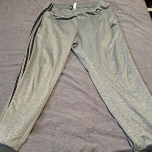 Mens Large Grey Sweatpants Adidas *no string*